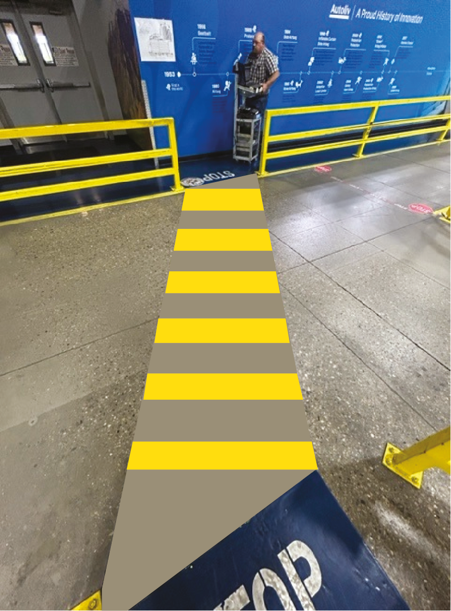 projected safety signs